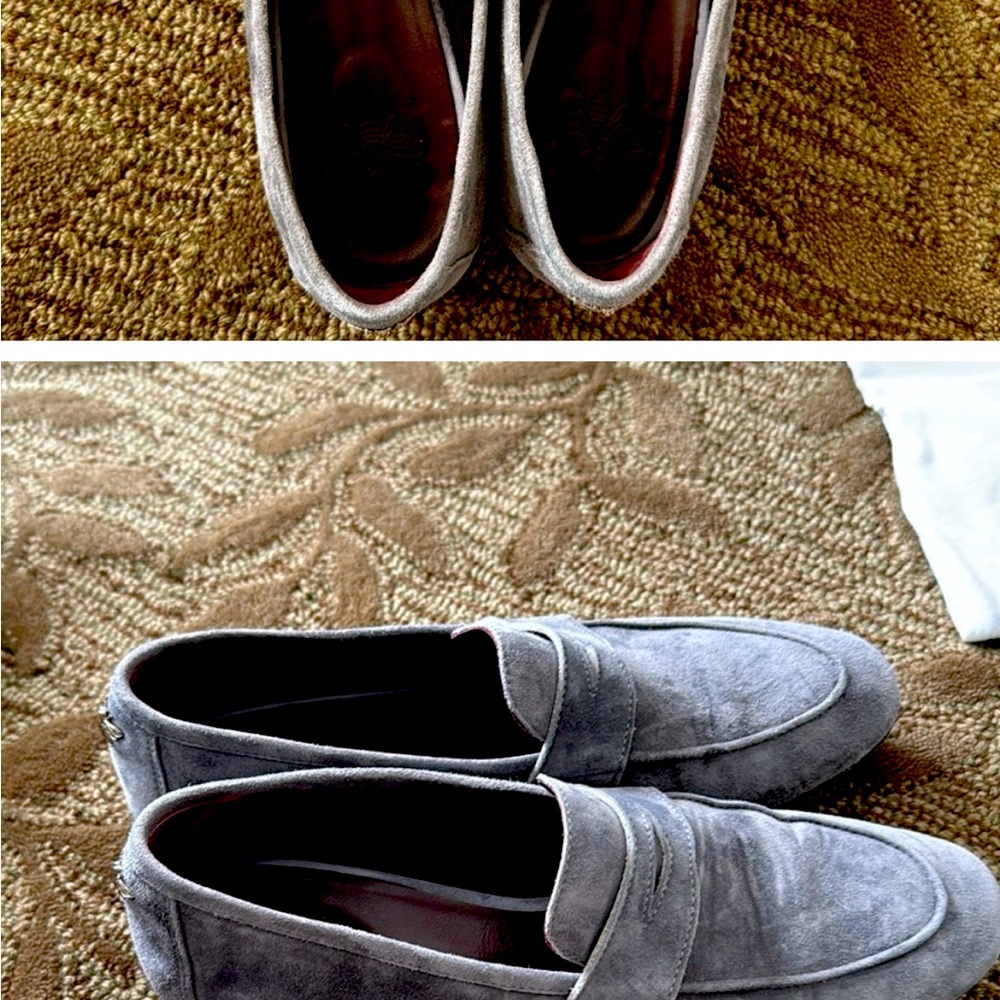Bougeotte almond-toe suede penny loafers, 38